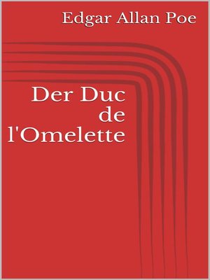 cover image of Der Duc de l'Omelette